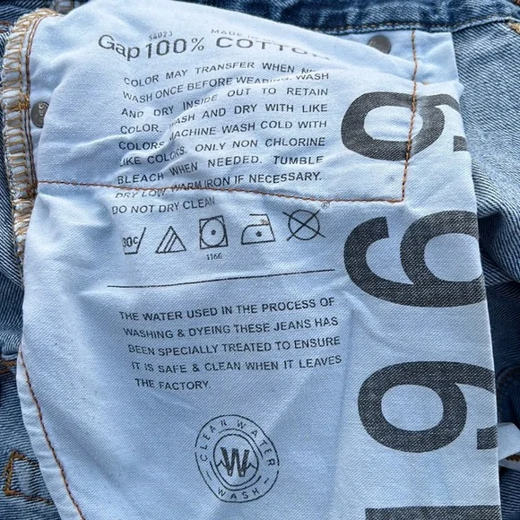 Men’s Gap 1969 dark stone washed easy fit jeans - Picture 9 of 11